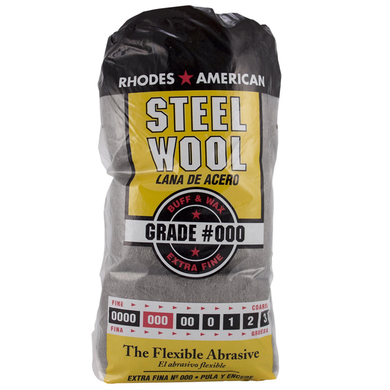 Rhodes American 000 Grade Extra Fine Steel Wool Pad 12 pk