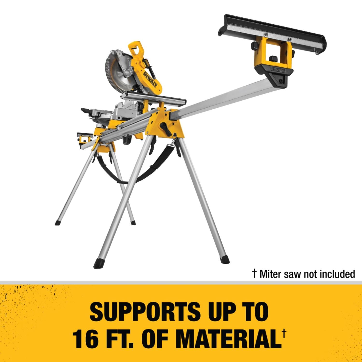 DEWALT Metal 150 in. L X 32 in. H X 9 in. W Miter Saw Stand Yellow 1 pc