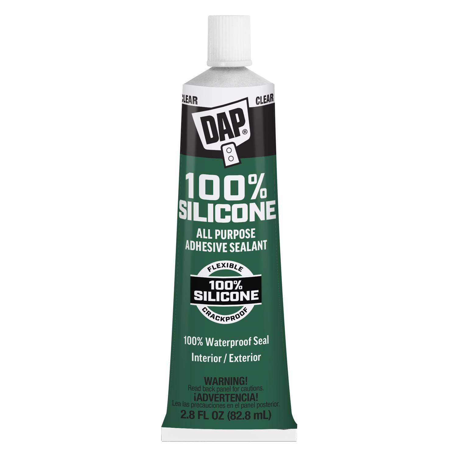 DAP Clear Silicone All Purpose Sealant and Adhesive 2.8 oz