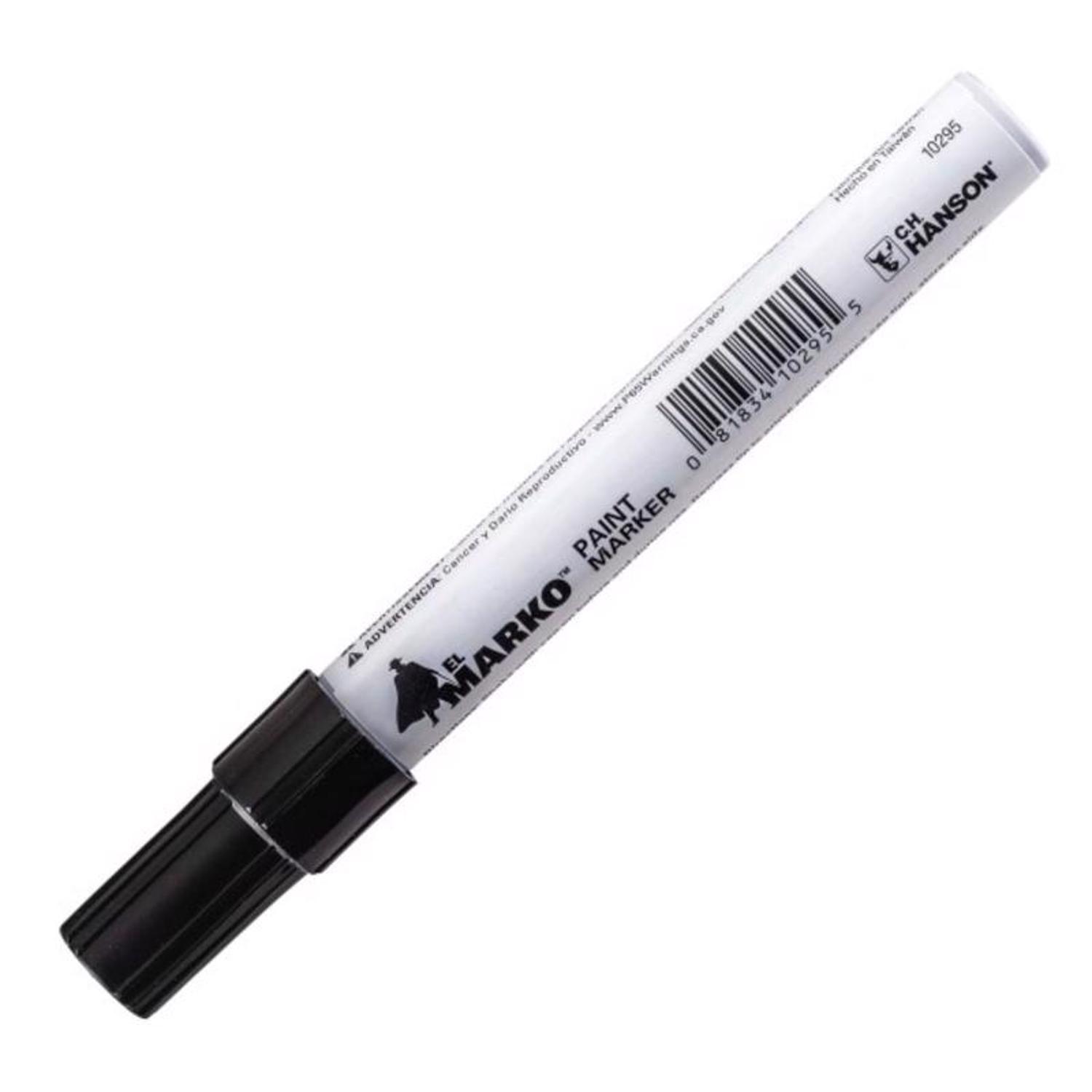 C.H. Hanson El Marko Black Valve Tip Paint Marker 1 pc
