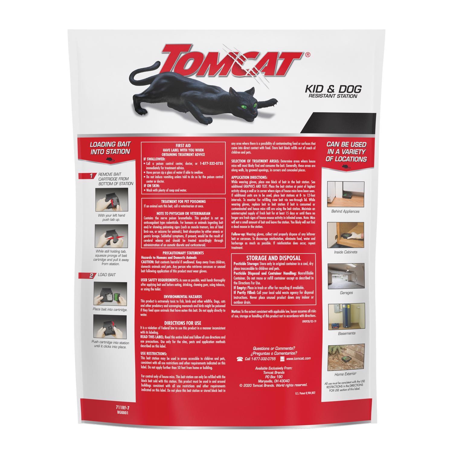 Tomcat Bait Station and Bait Blocks For Mice 16 oz 1 pk