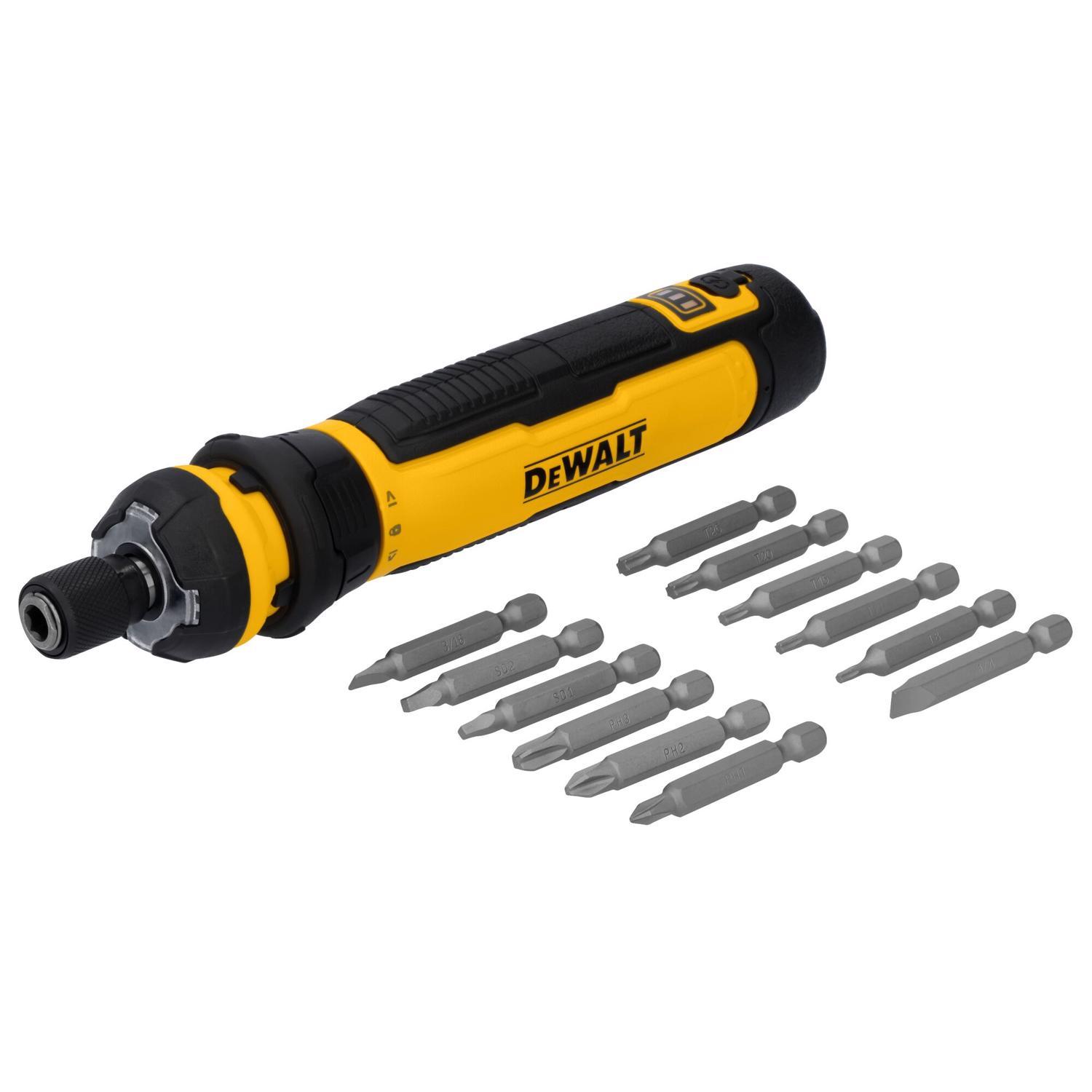 DEWALT 4V MAX Cordless Powered Screwdriver with Bit Set Kit