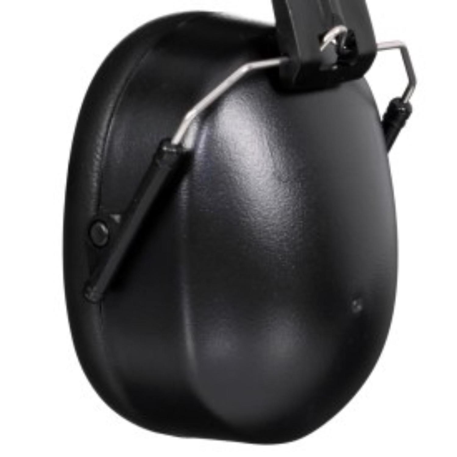 3M 25 dB Soft Foam Folding Earmuffs Black 1 pair