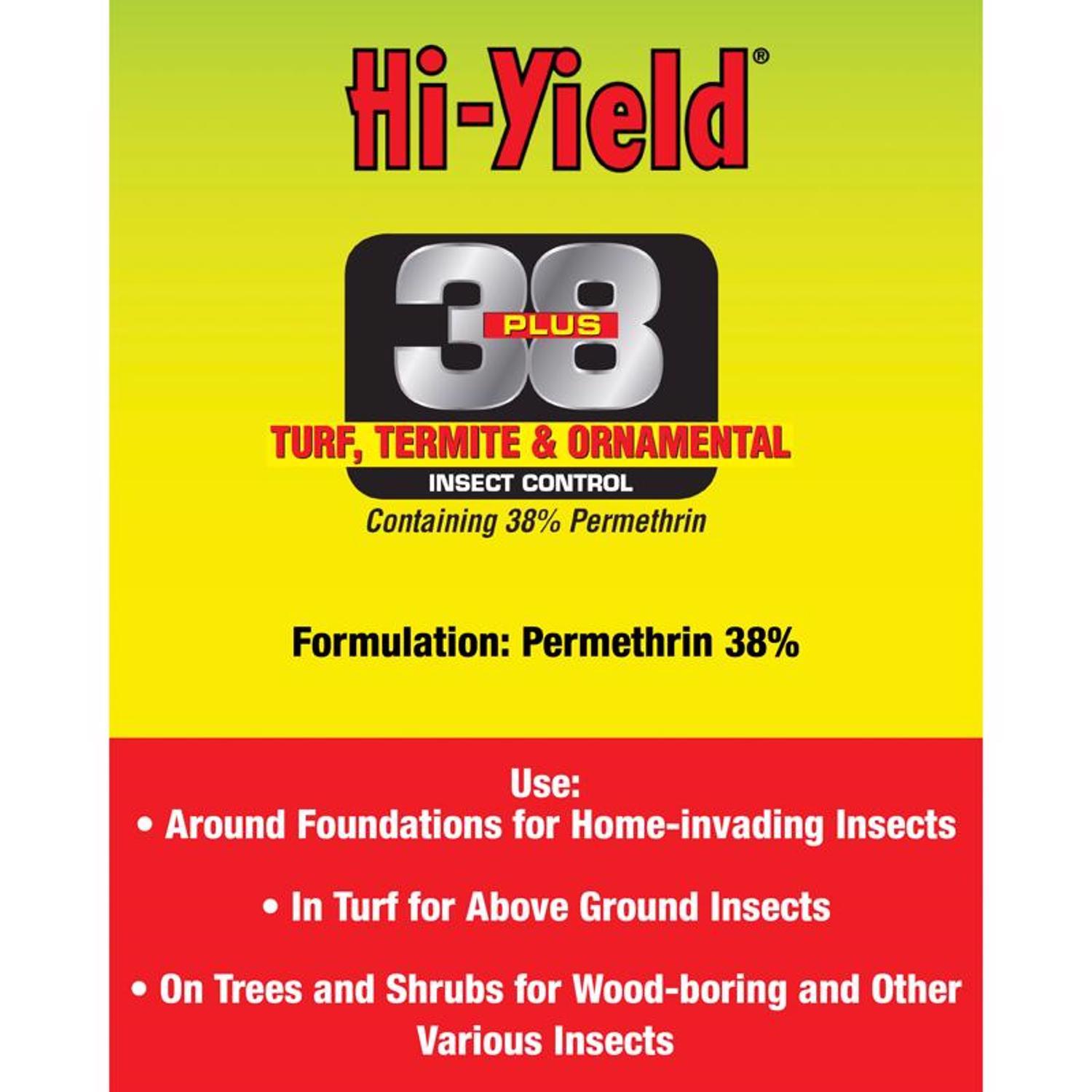 Hi-Yield 38 Plus Turf Termite and Ornamental Insect Killer Liquid Concentrate 32 oz