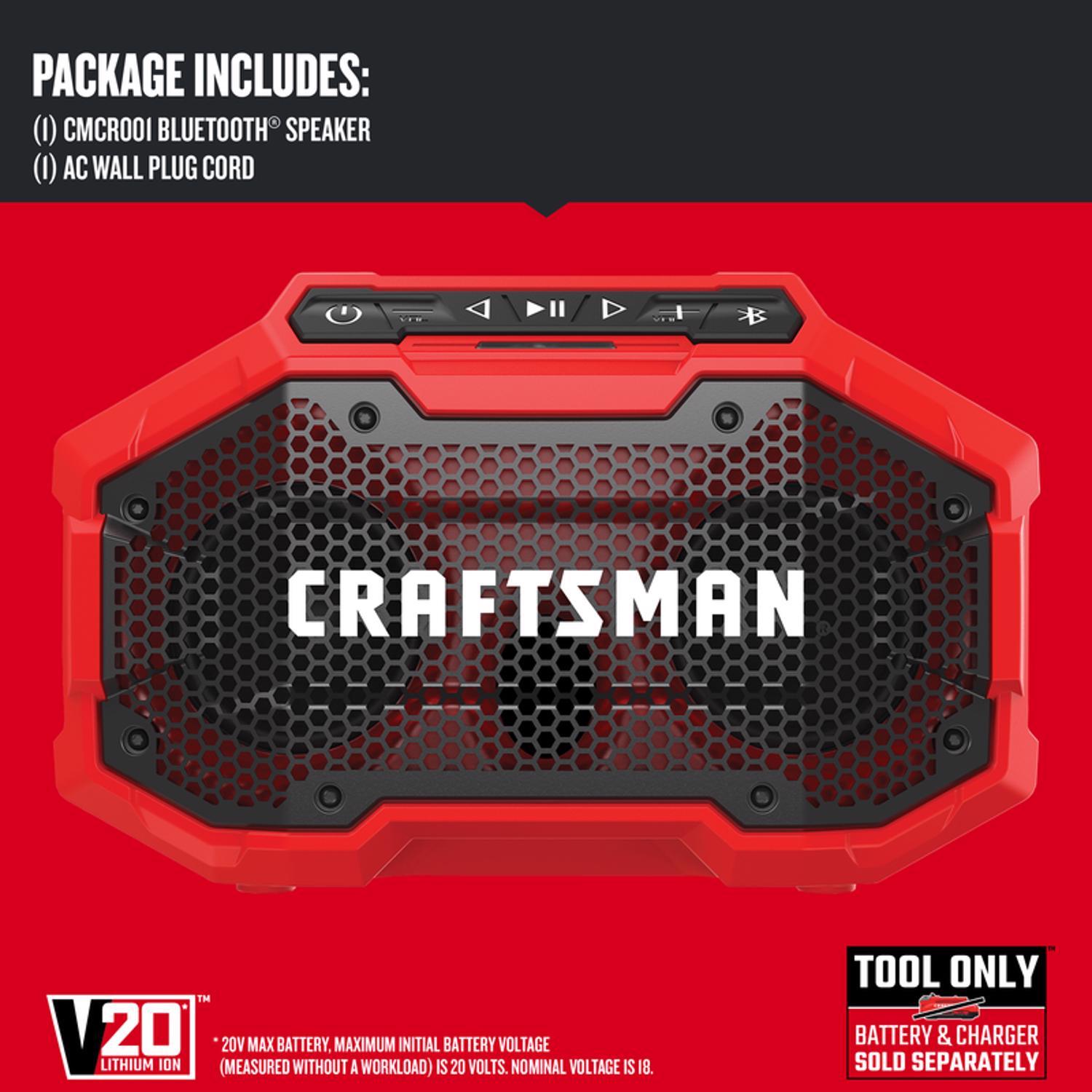CRAFTSMAN V20 Wireless Bluetooth Jobsite Speaker