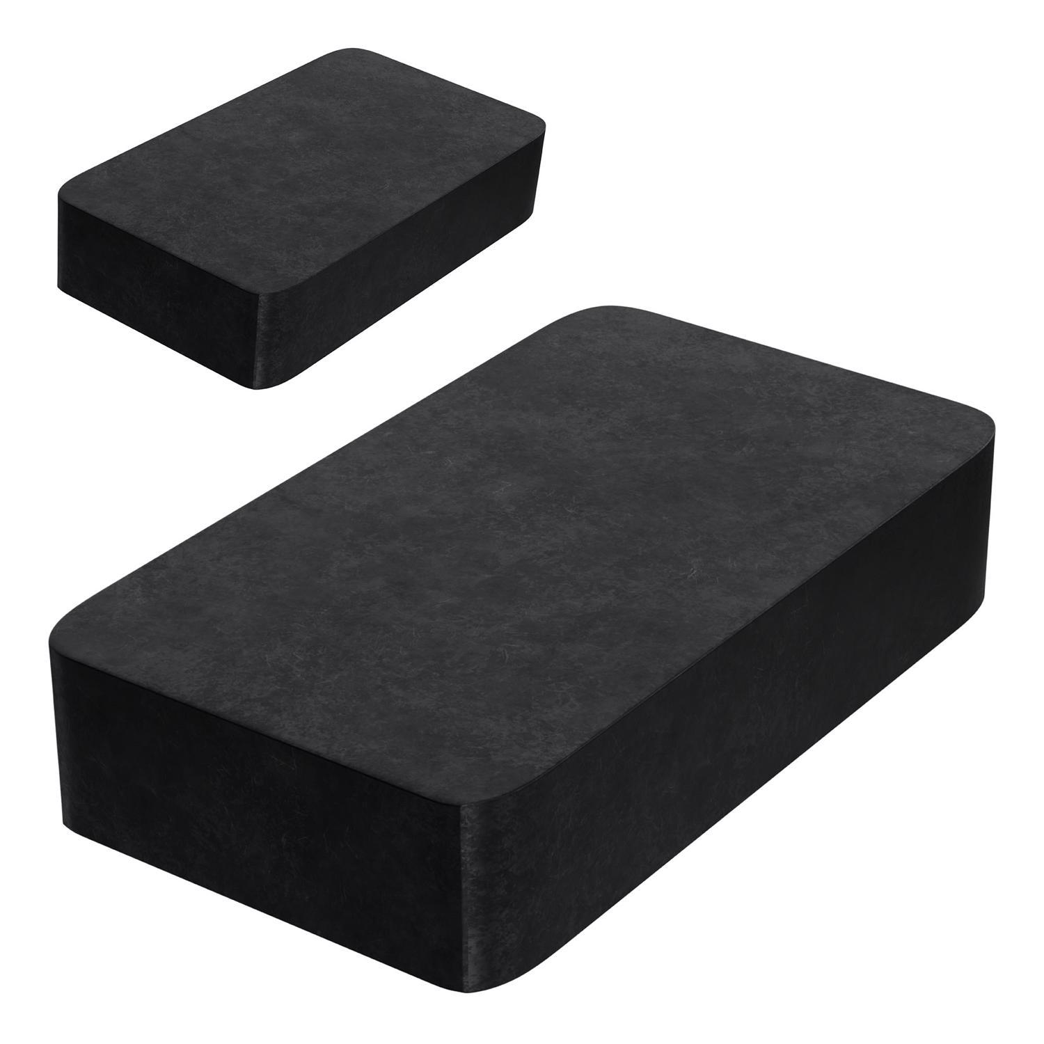 Magnet Source 1.875 in. L X.875 in. W Black Block Magnets 3 lb. pull 2 pc