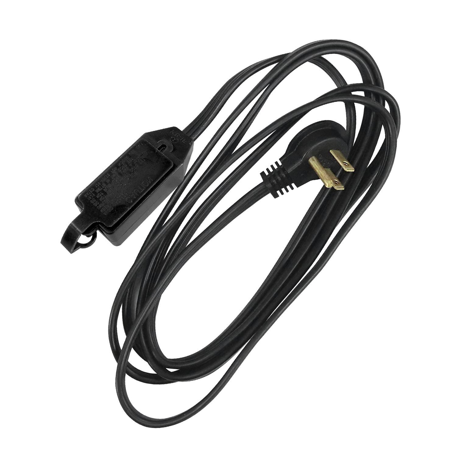 Ace Indoor 12 ft. L Black Extension Cord 16/2 SPT-2