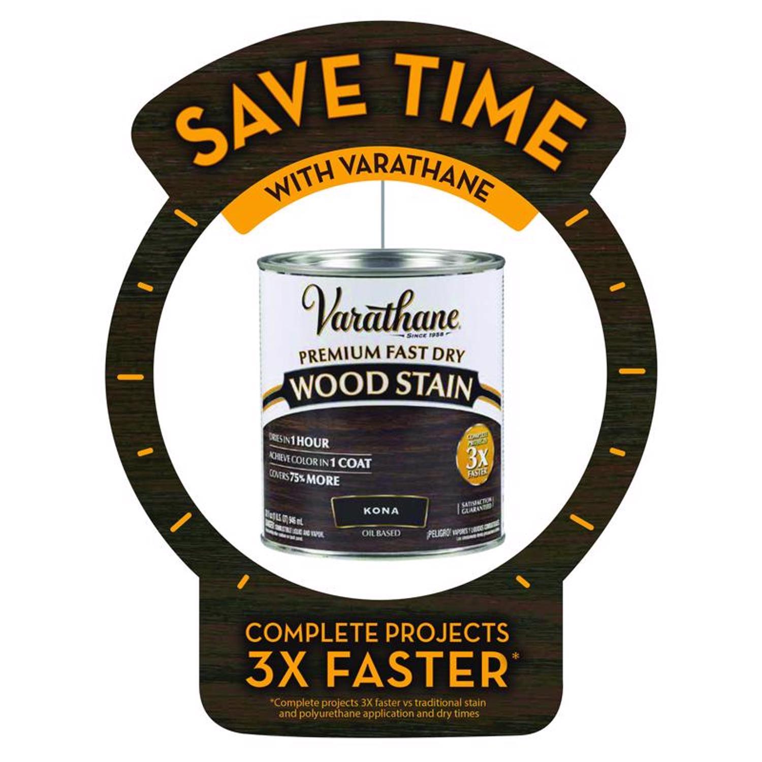 Varathane Premium Light Walnut Oil-Based Fast Dry Wood Stain 1/2 pt