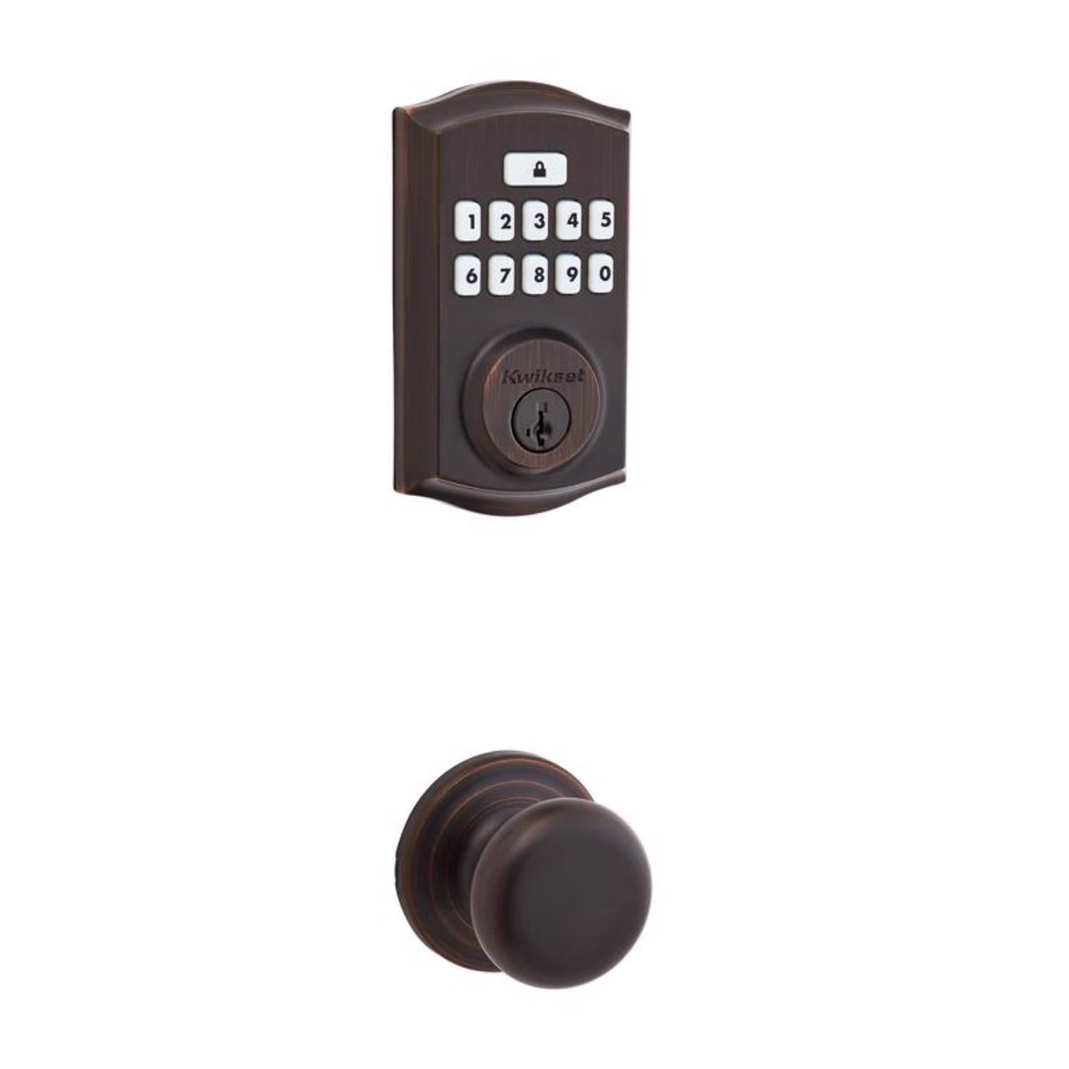 Kwikset SmartCode Venetian Bronze Metal Electronic Touch Pad Deadbolt