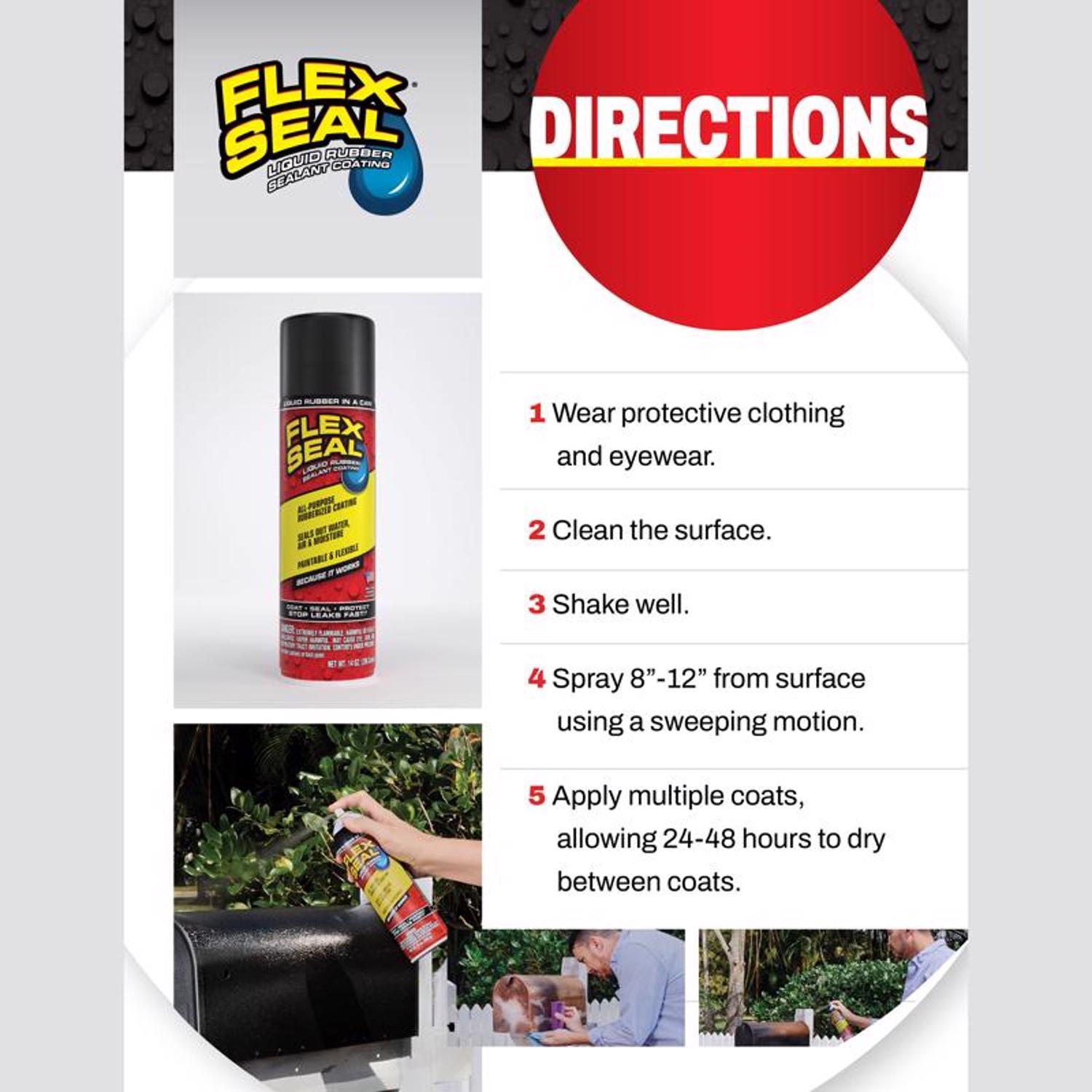Flex Seal Family of Products Flex Seal Brown Rubber Spray Sealant 14 oz