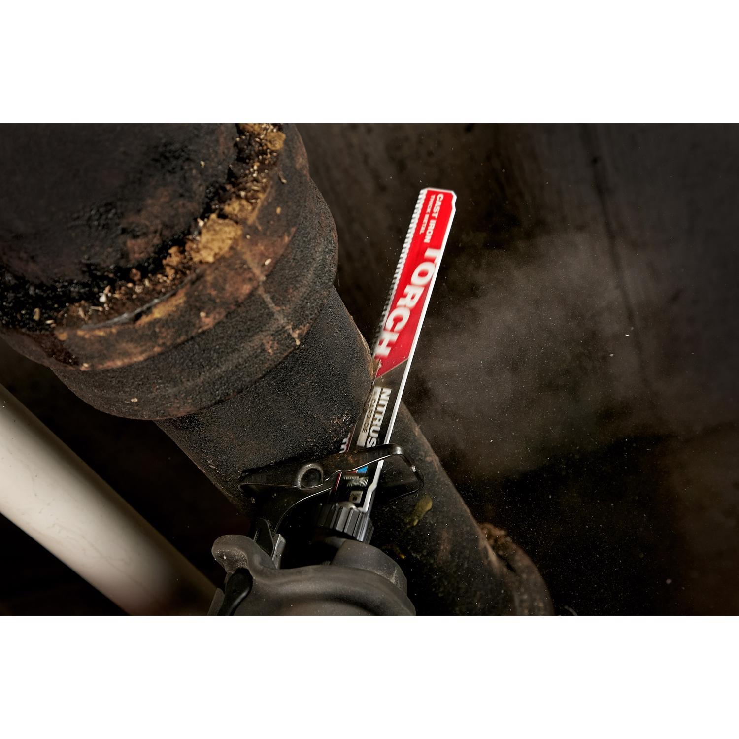 Milwaukee Torch Sawzall 12 in. Carbide Blade 8 TPI 1 blade