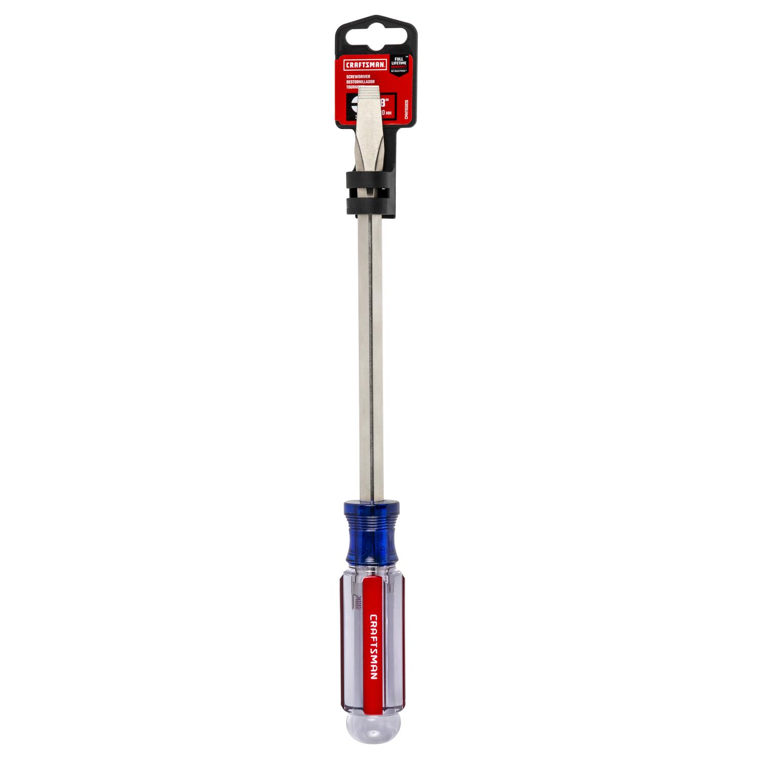 Craftsman 3/8 in. X 8 in. L Slotted Screwdriver 1 pc