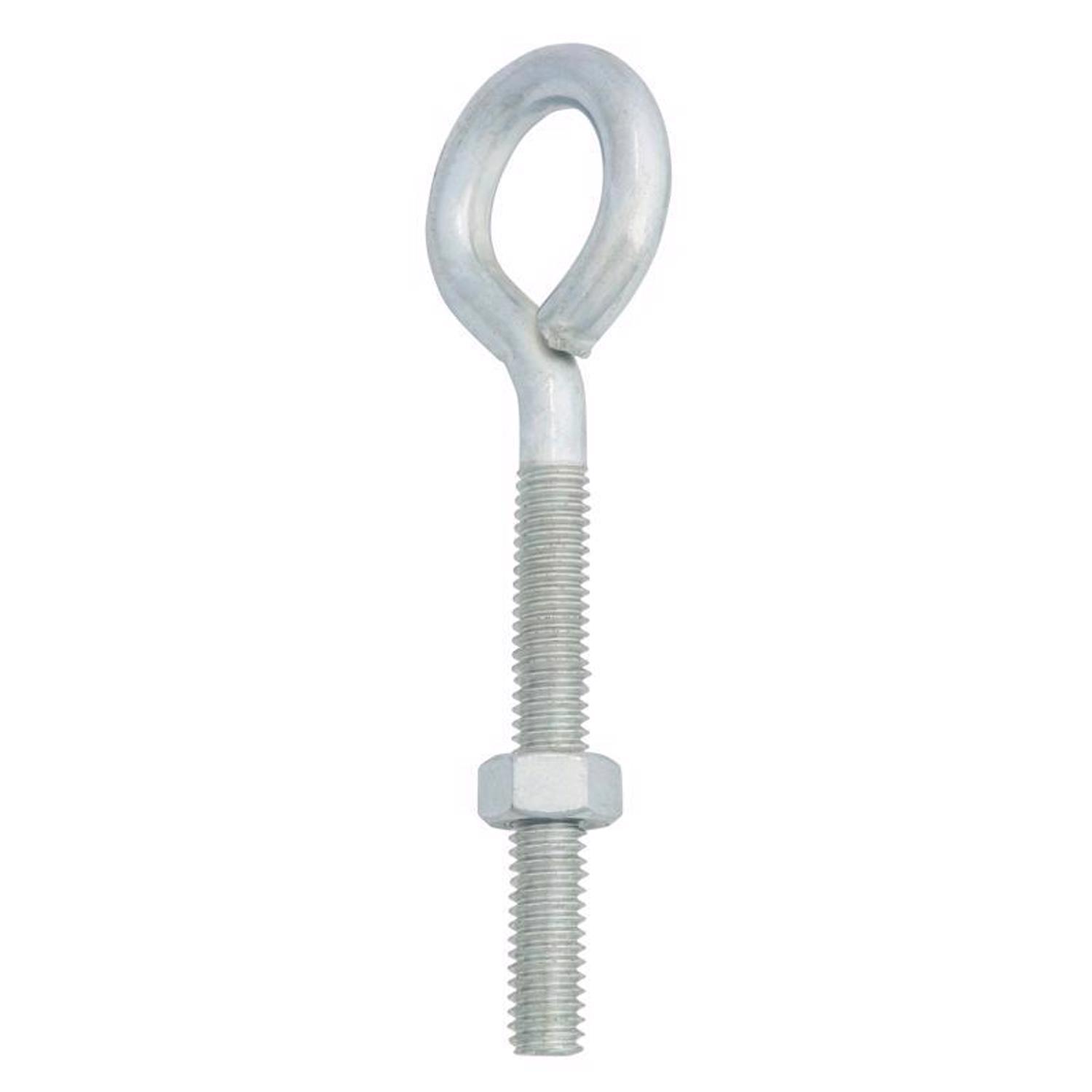 Hampton 5/16 in. X 4 in. L Zinc-Plated Steel Eyebolt Nut Included