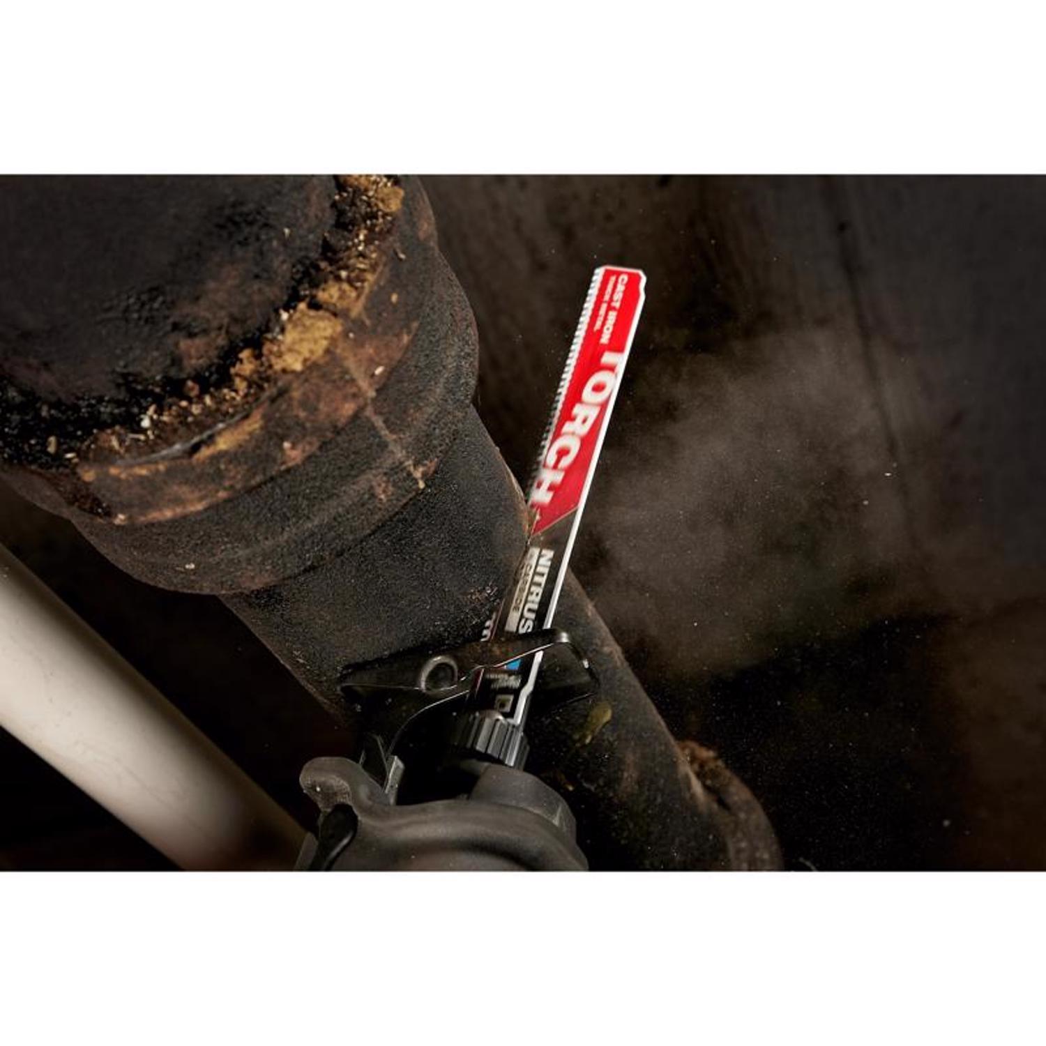 Milwaukee 9 in. Nitrus Carbide Cast Iron Reciprocating Saw Blade 8 TPI 1 pk