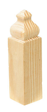 Alexandria Moulding Baseboard Trim Block Pine 4-1/2in. H x 1-1/8in. W x 1in. D