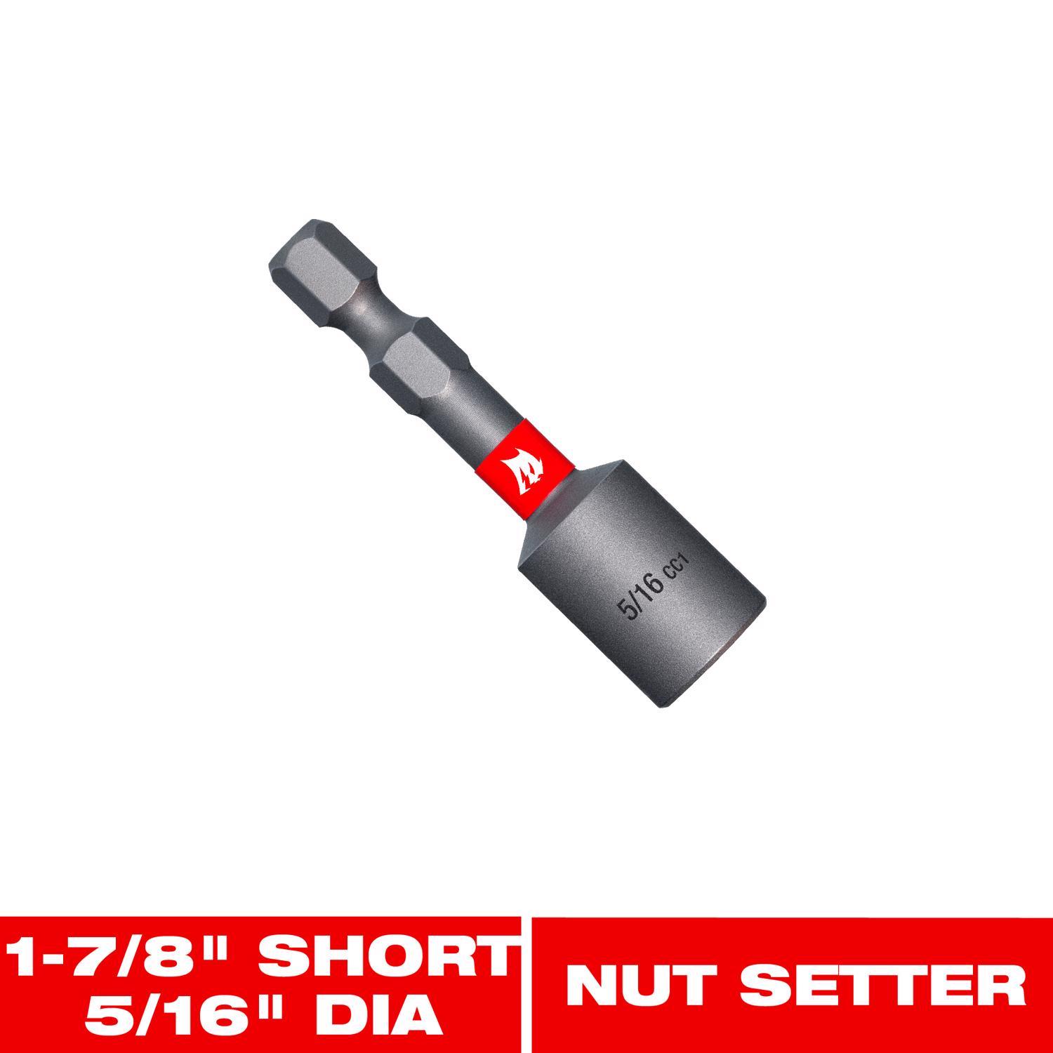 Diablo 5/16 in. X 1-7/8 in. L Black Oxide Magnetic Nut Setter 1 pc