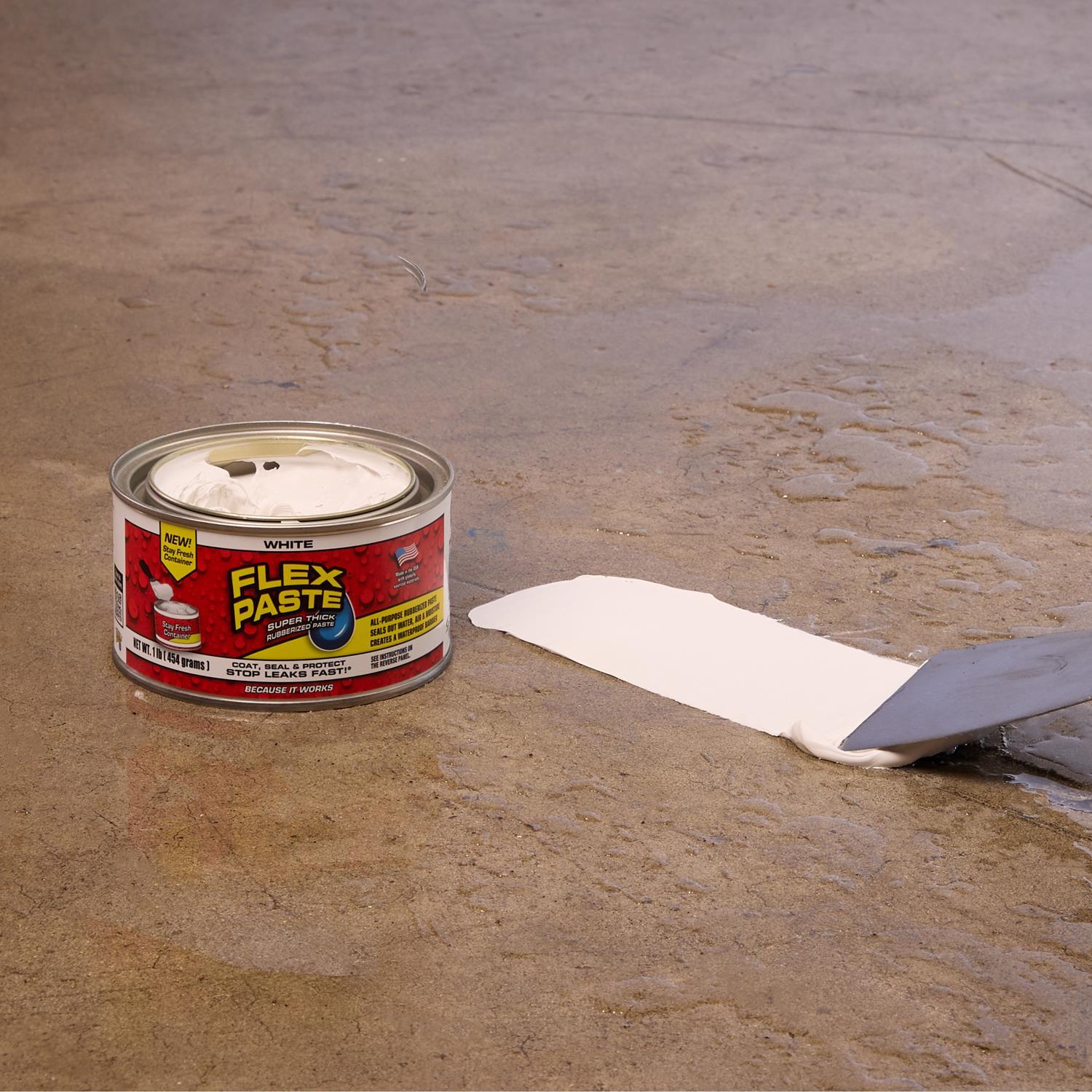 Flex Seal Family of Products Flex Paste White Rubberized Paste 1 lb