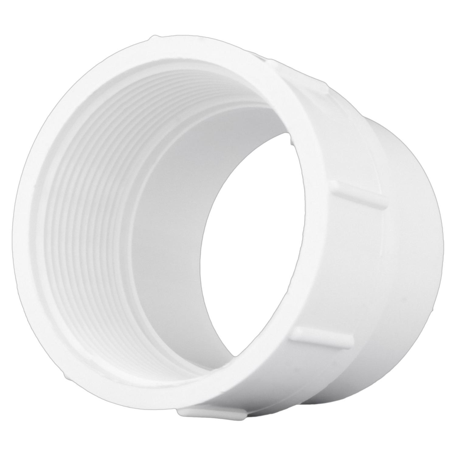Charlotte Pipe Schedule 40 3 in. Spigot X 3 in. D FPT PVC Adapter 1 pk