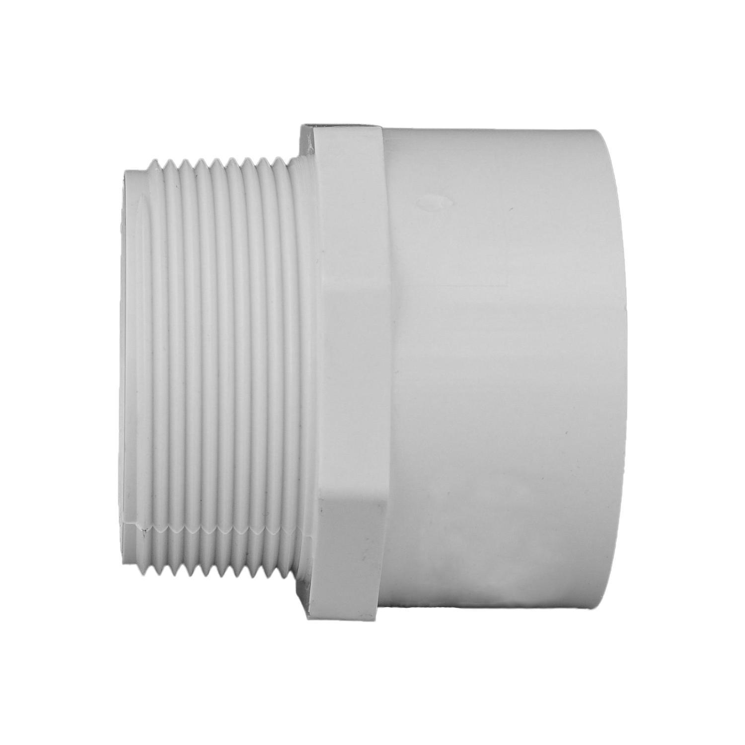 Charlotte Pipe Schedule 40 3/4 in. Slip X 3/4 in. D MPT PVC Pipe Adapter 10 pk