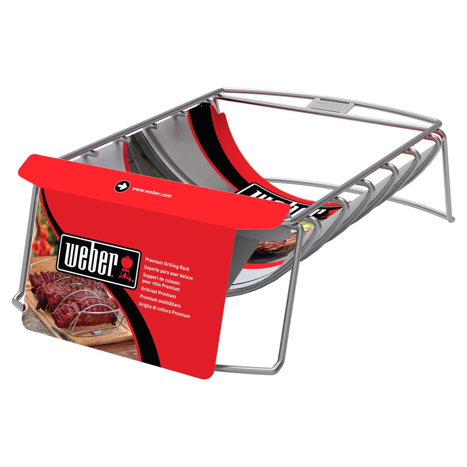 Weber Steel Roasting Rack 17.1 in. L X 10.5 in. W 1 pk