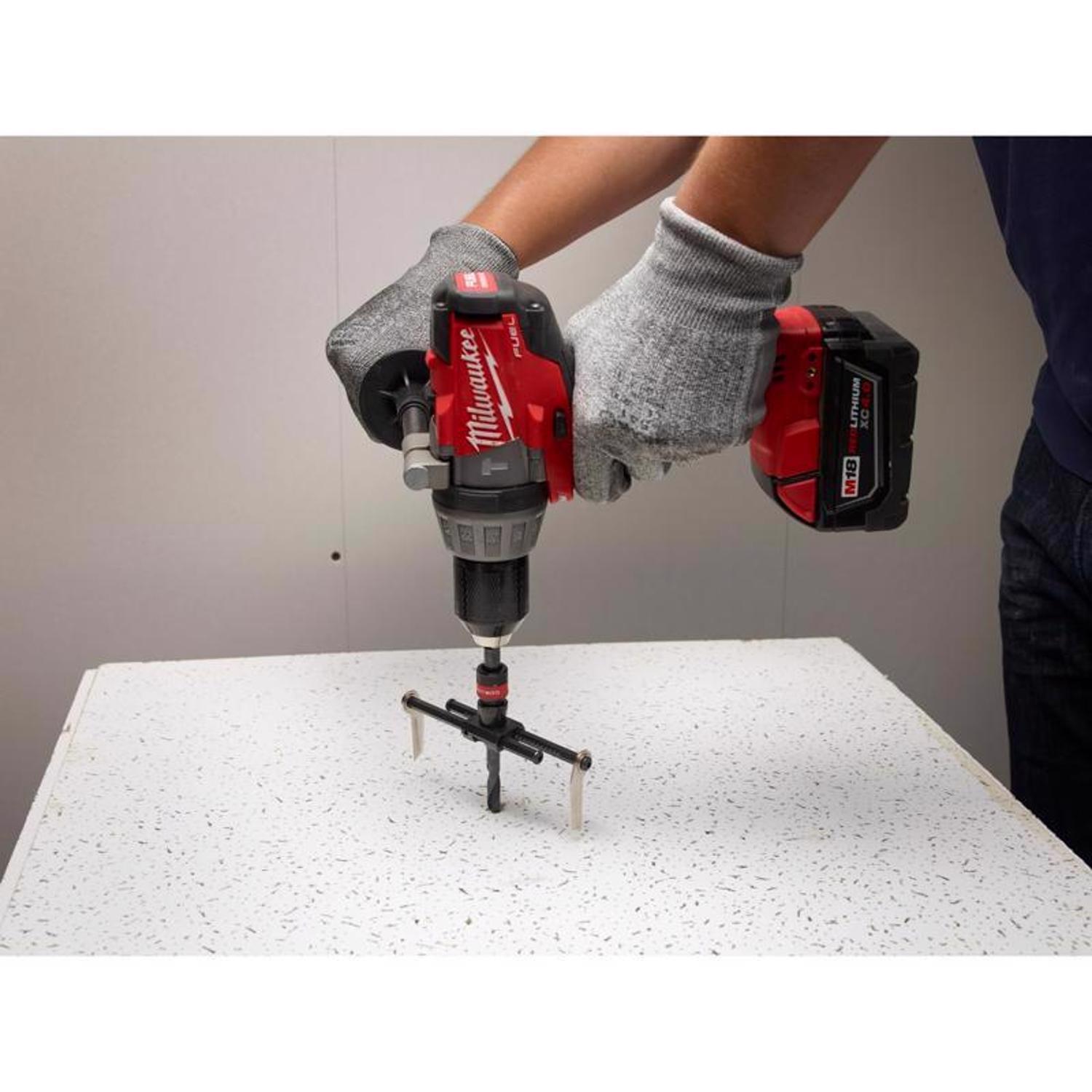 Milwaukee 2 to 7 in. Bi-Metal 1/4 in. L X 1/4 in. D Adjustable Hole Cutter Arbor Included