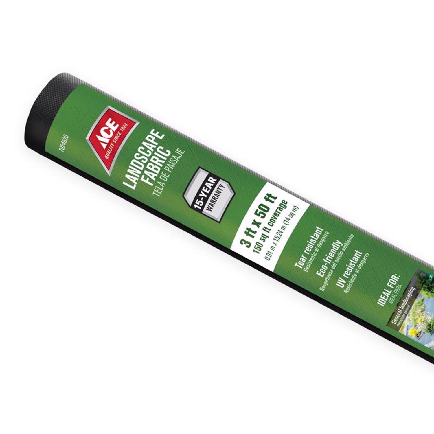 Ace 3 ft. W X 50 ft. L Polypropylene Landscape Fabric