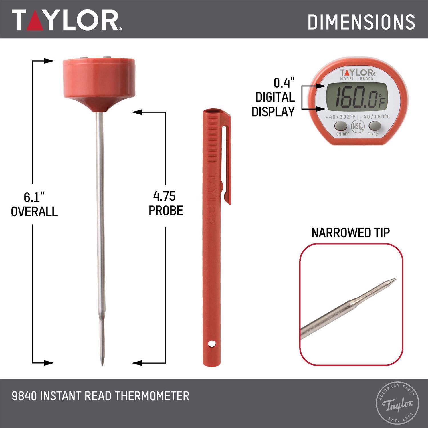Taylor Instant Read Digital Pocket Thermometer