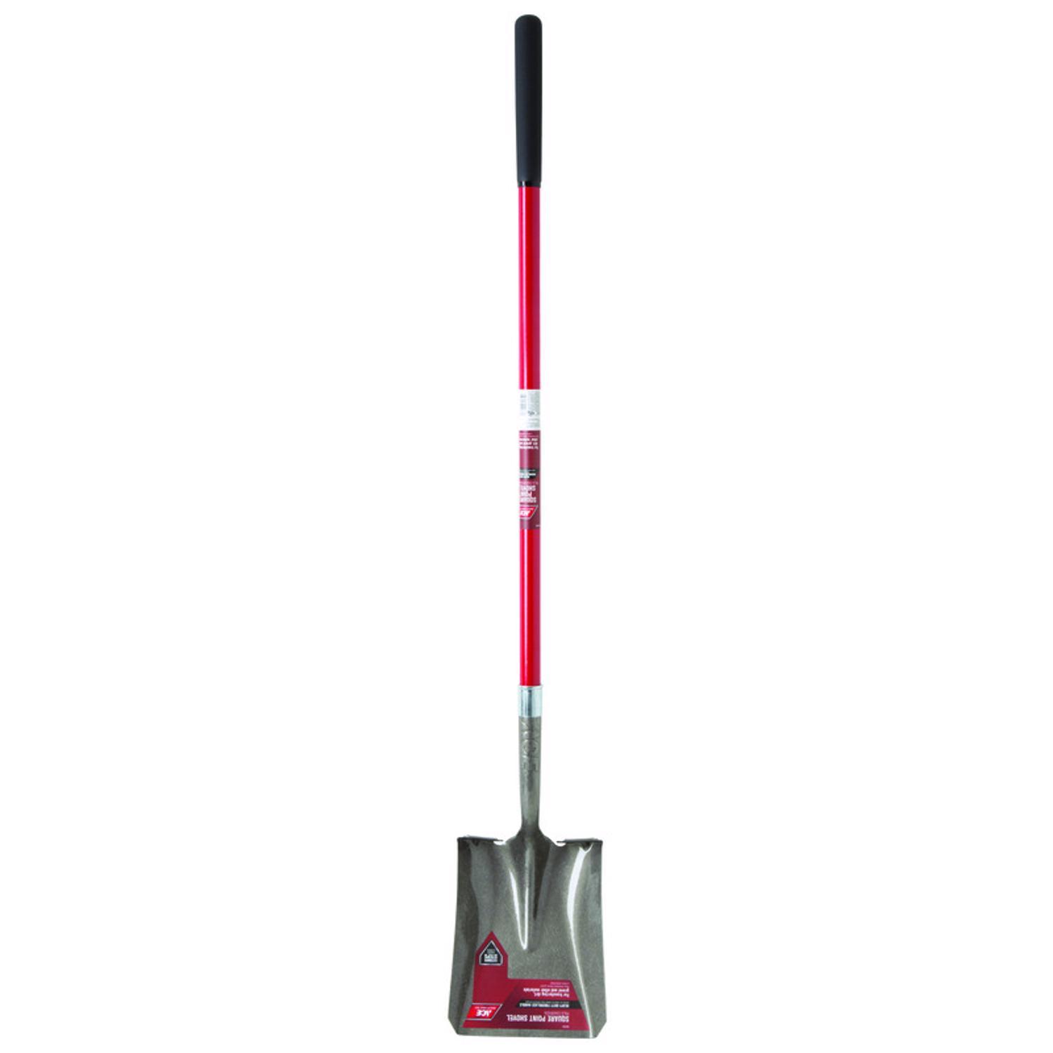 Ace 58 in. Steel Square Transfer Shovel Fiberglass Handle