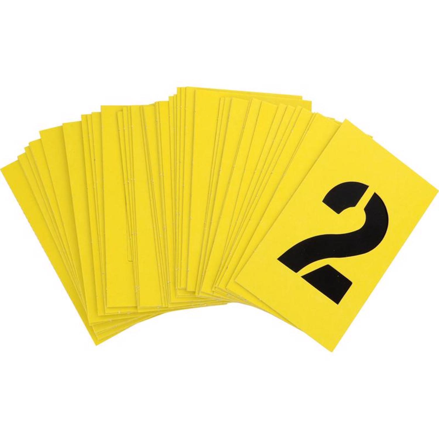 HILLMAN 2 in. Card Stock Letter and Number 2 in. Stencil Set 36 pk