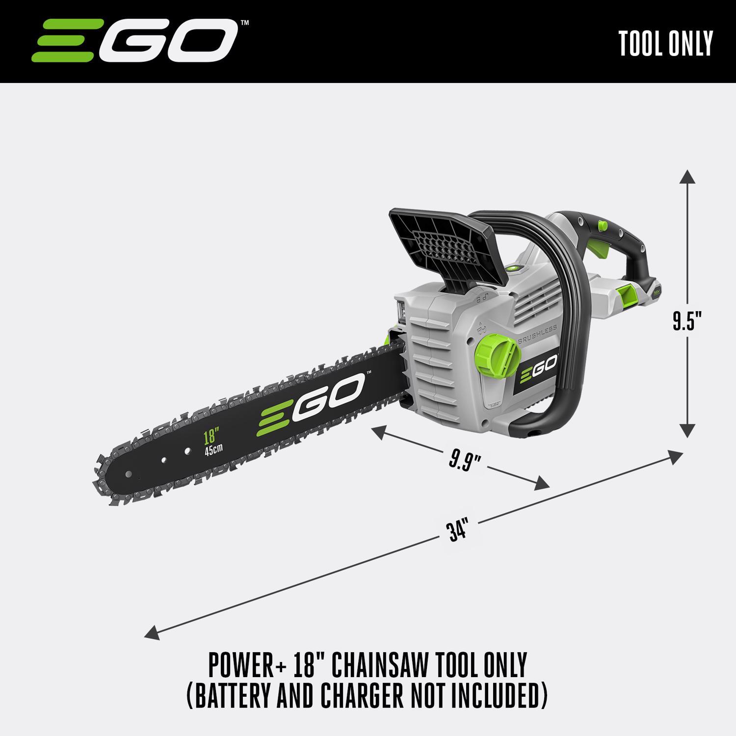 EGO Power+ CS1800 18 in. 56 V Battery Chainsaw Tool Only