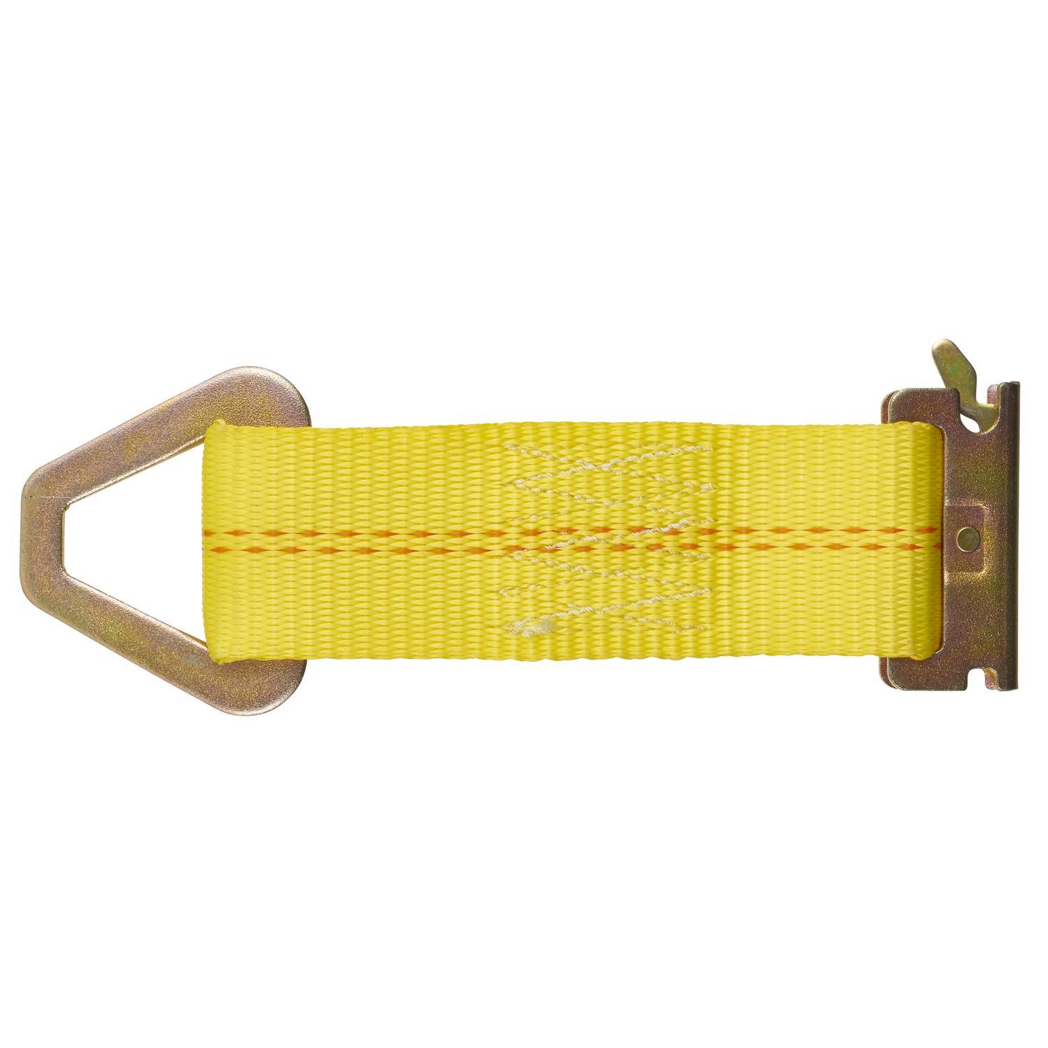 Keeper 2 in. W X 7 in. L Yellow E-Track Tie-Off 2000 lb 1 pk