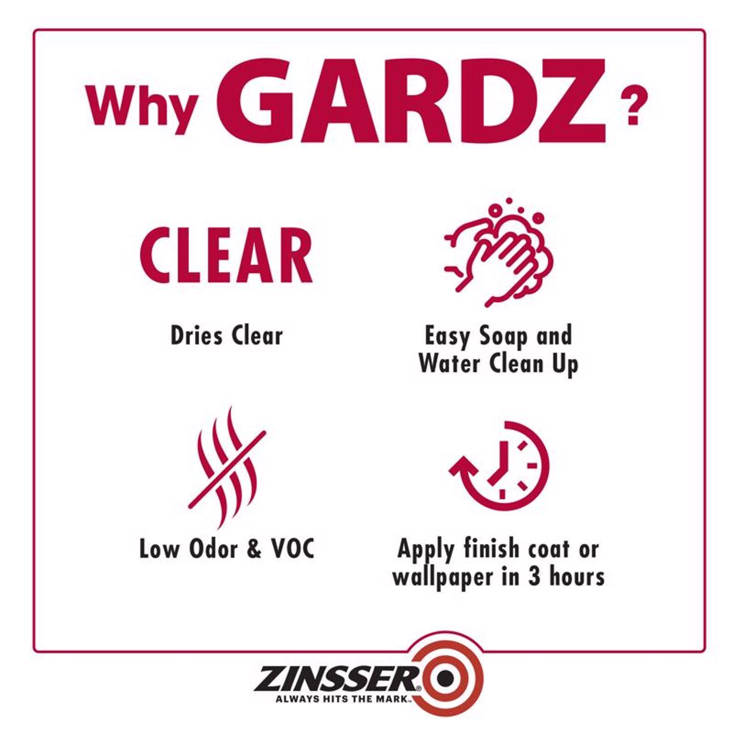 Zinsser Gardz Clear Matte Problem Surface Sealer 1 gal