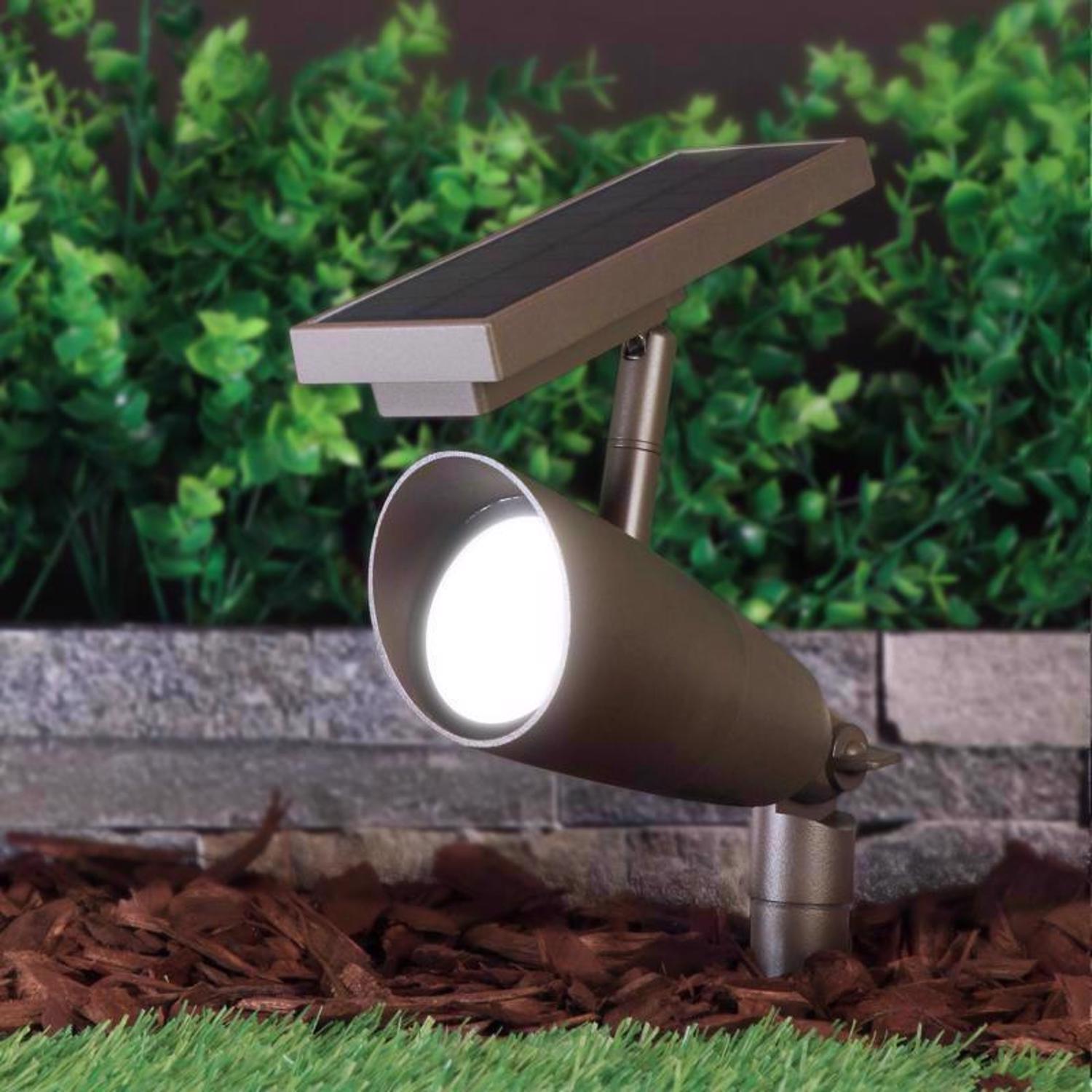Feit OneSync Bronze Solar Powered/Remote 1 W LED Spotlight 1 pk
