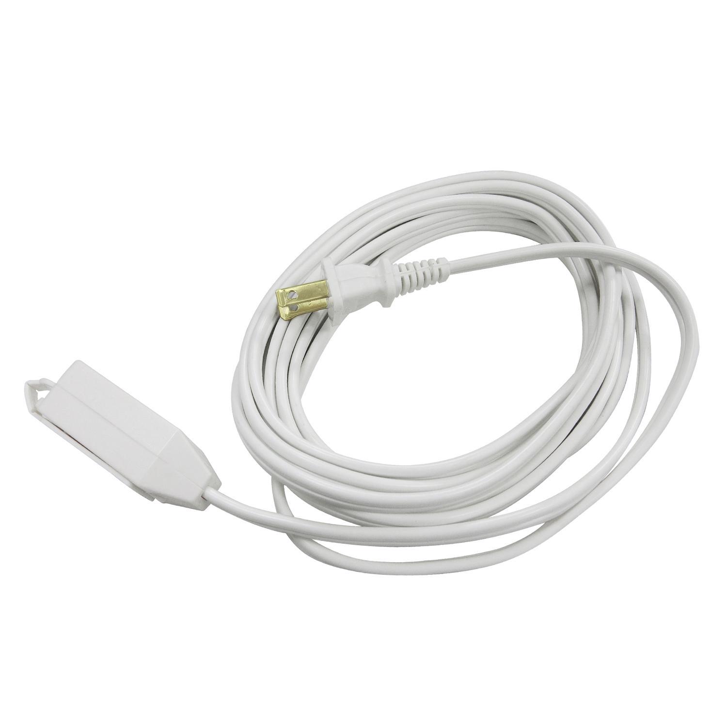 Ace Indoor 9 ft. L White Extension Cord 16/2 SPT-2