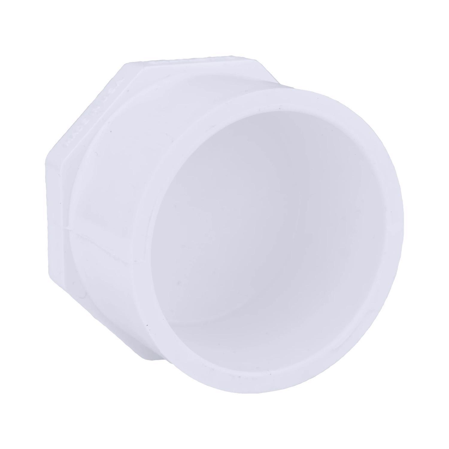 Charlotte Pipe Schedule 40 3/4 in. Spigot X 3/4 in. D Slip PVC Plug 1 pk