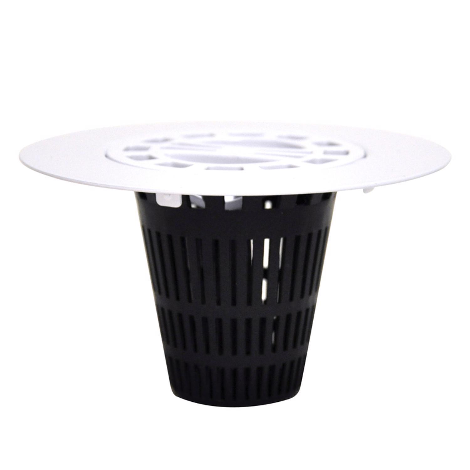 Ace Gloss Plastic/Stainless Steel Hair Catcher Shower Drain Cover