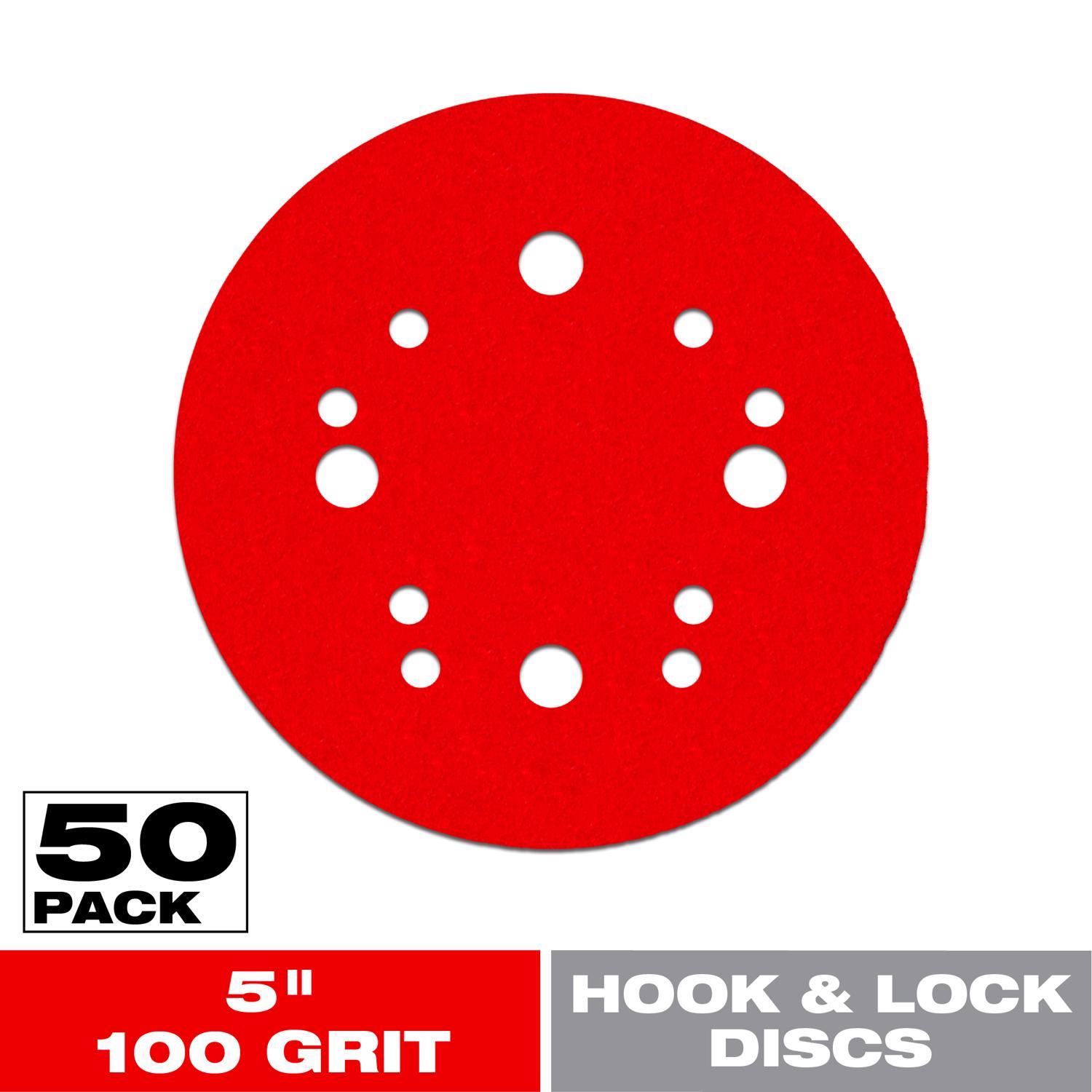Diablo 5 in. Ceramic Blend Hook and Lock Sanding Disc 100 Grit Medium 50 pk