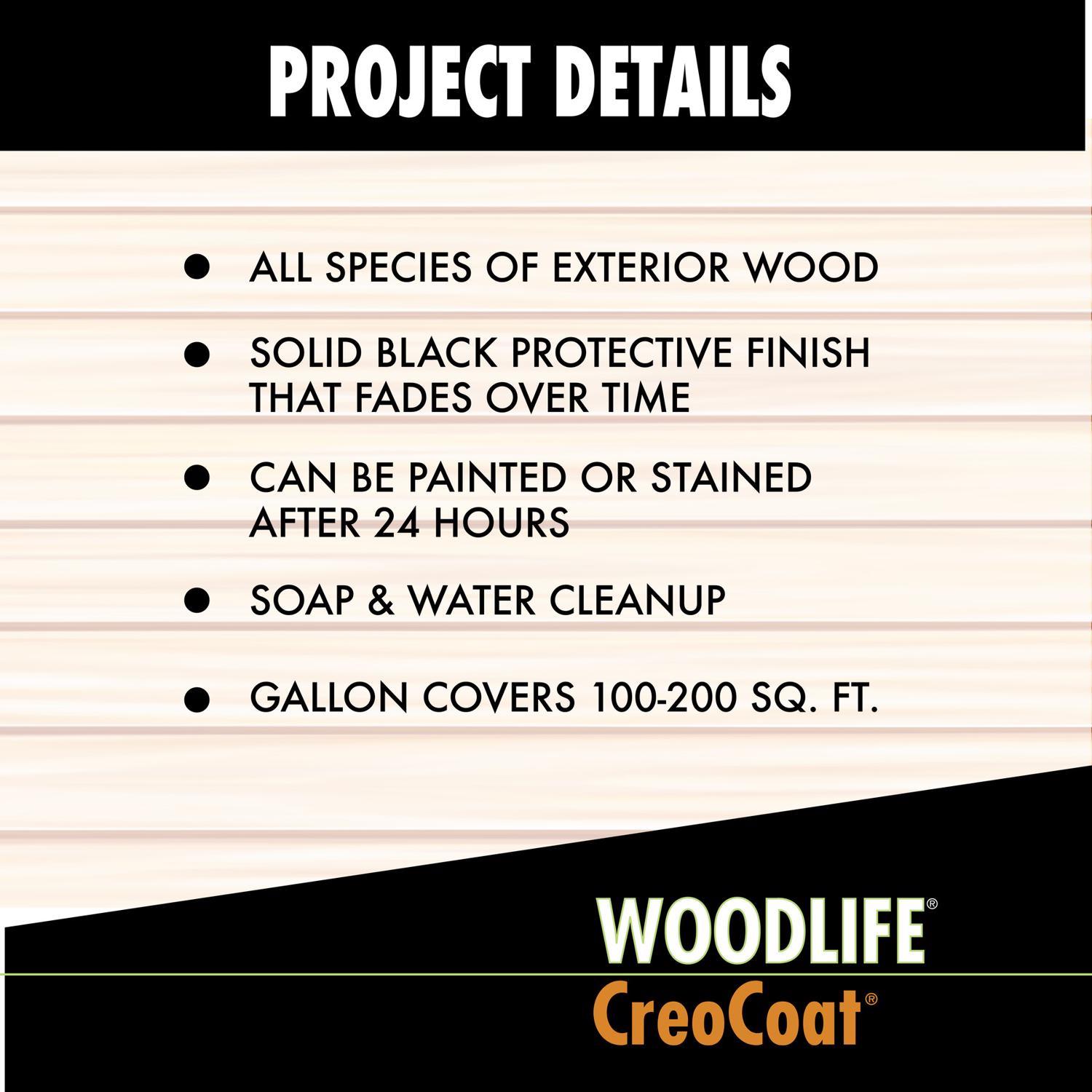 Wolman Woodlife Black Semi-Transparent Water-Based Wood Preservative 1 gal