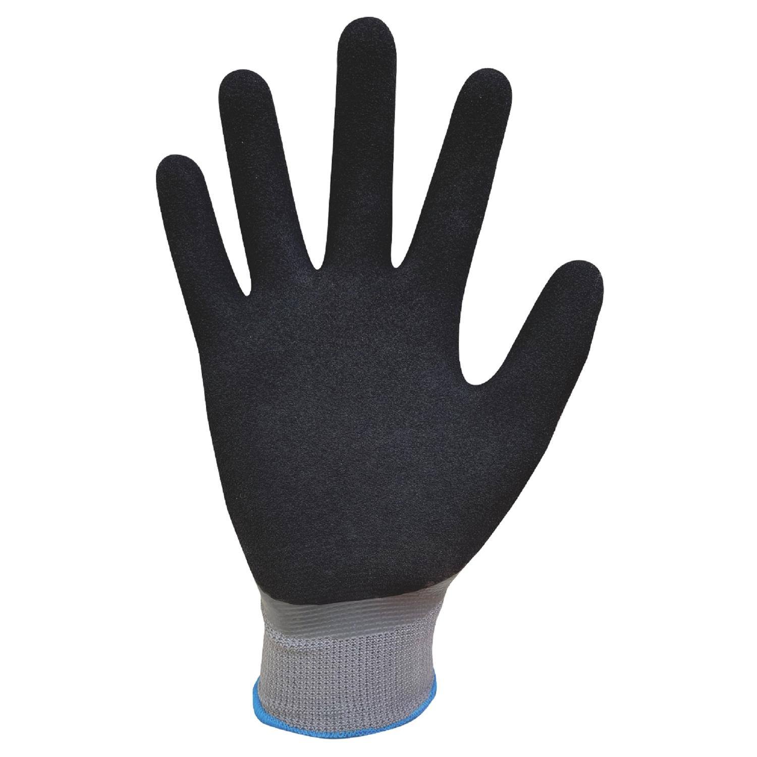 Grease Monkey M Nitrile Waterproof Gray Gloves