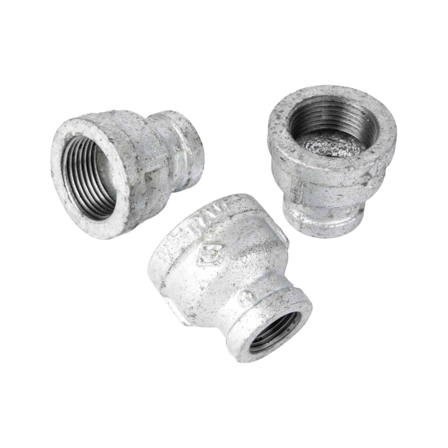 STZ Industries 1-1/4 in. FIP each X 1 in. D FIP Galvanized Malleable Iron Reducing Coupling