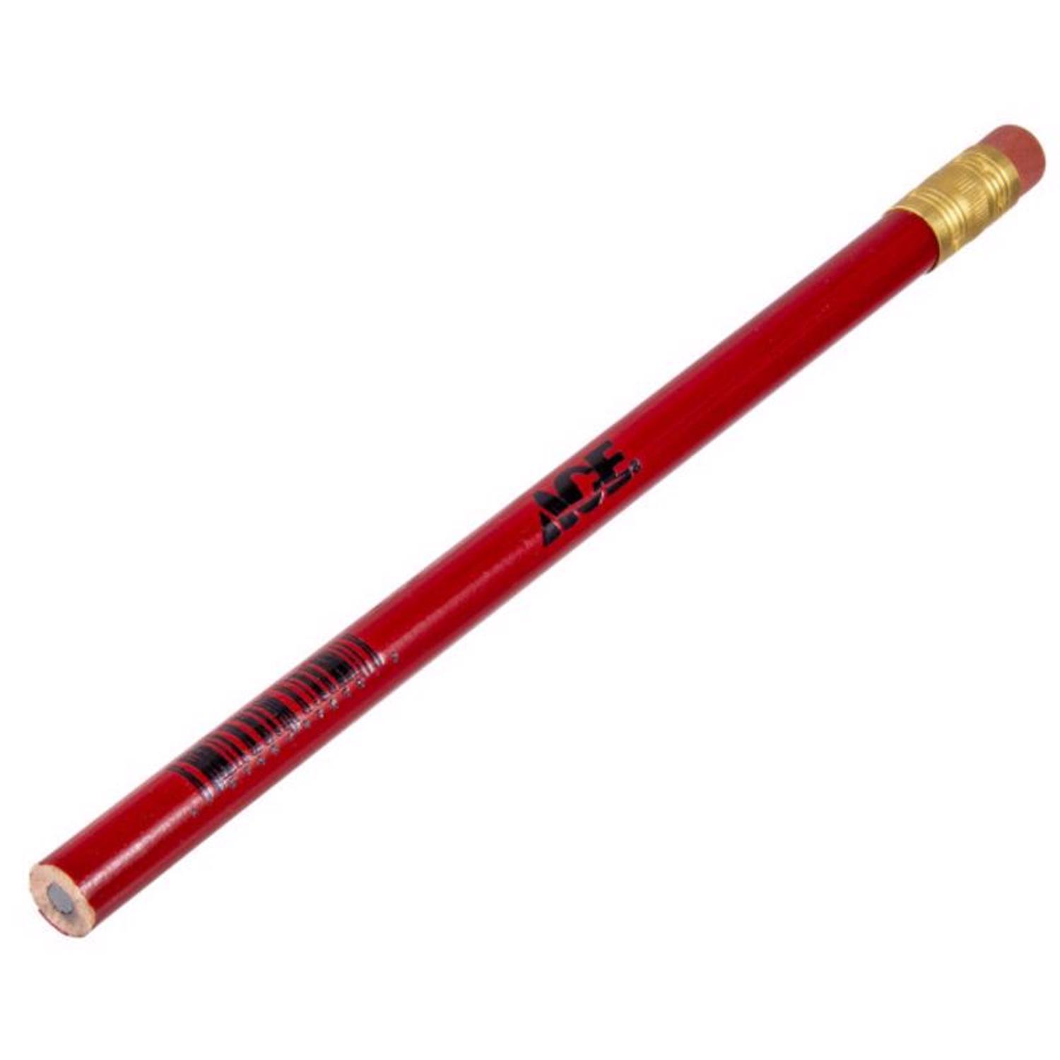 Ace 7-1/2 in. L Jumbo Pencil Red 1 pc