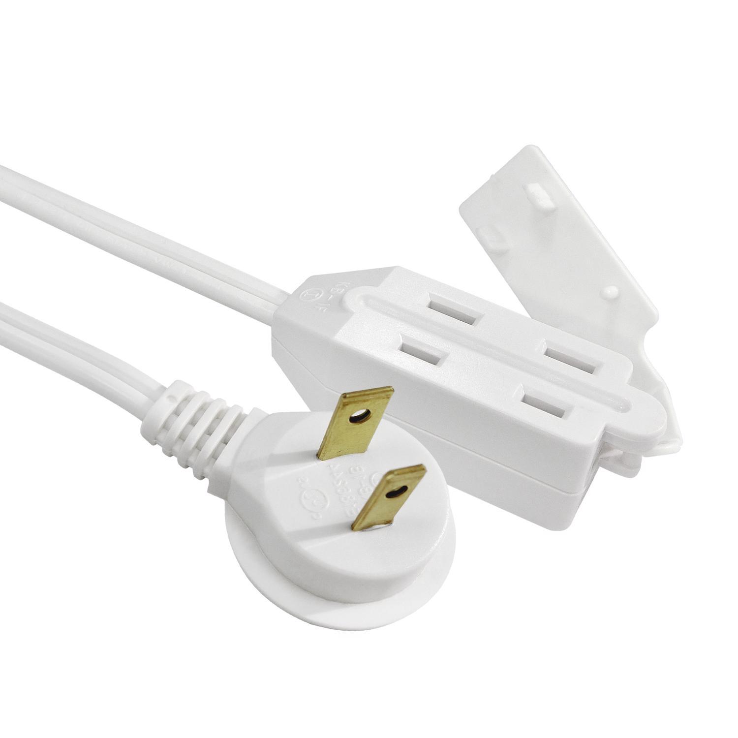 Ace Indoor 12 ft. L White Extension Cord 16/2 SPT-2