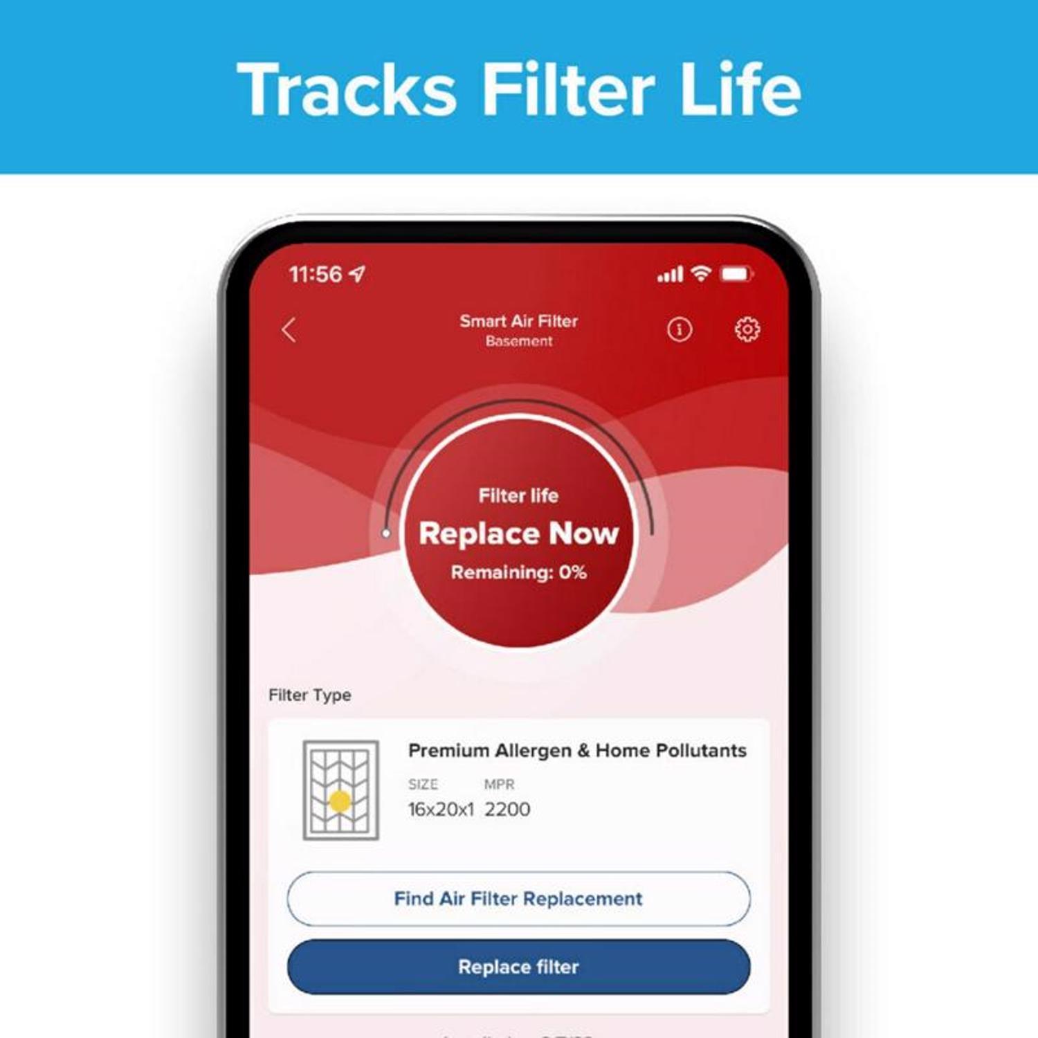 Filtrete 20 in. W X 20 in. H X 1 in. D Polypropylene 12 MERV Smart Air Filter 1 pk