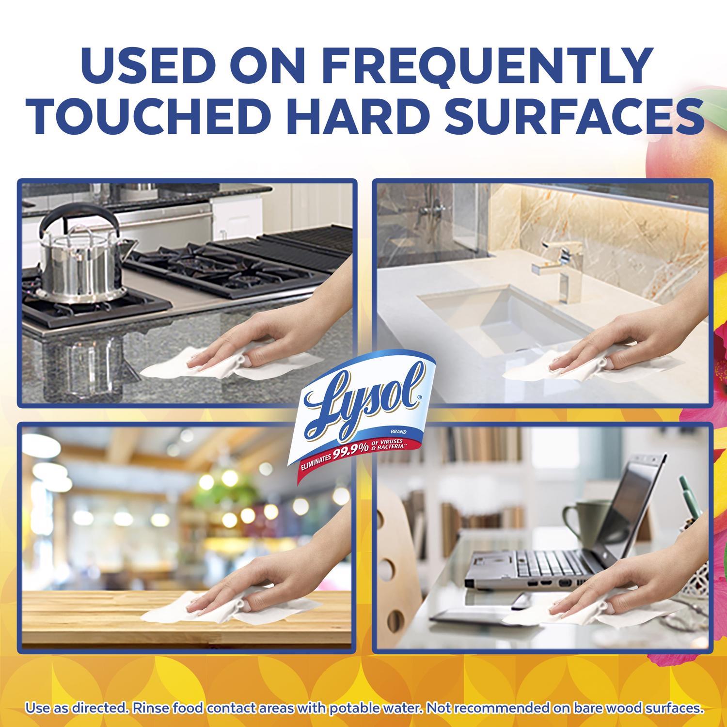 Lysol Brand New Day Mango & Hibiscus Scent Disinfecting Wipes 80 ct 1 pk