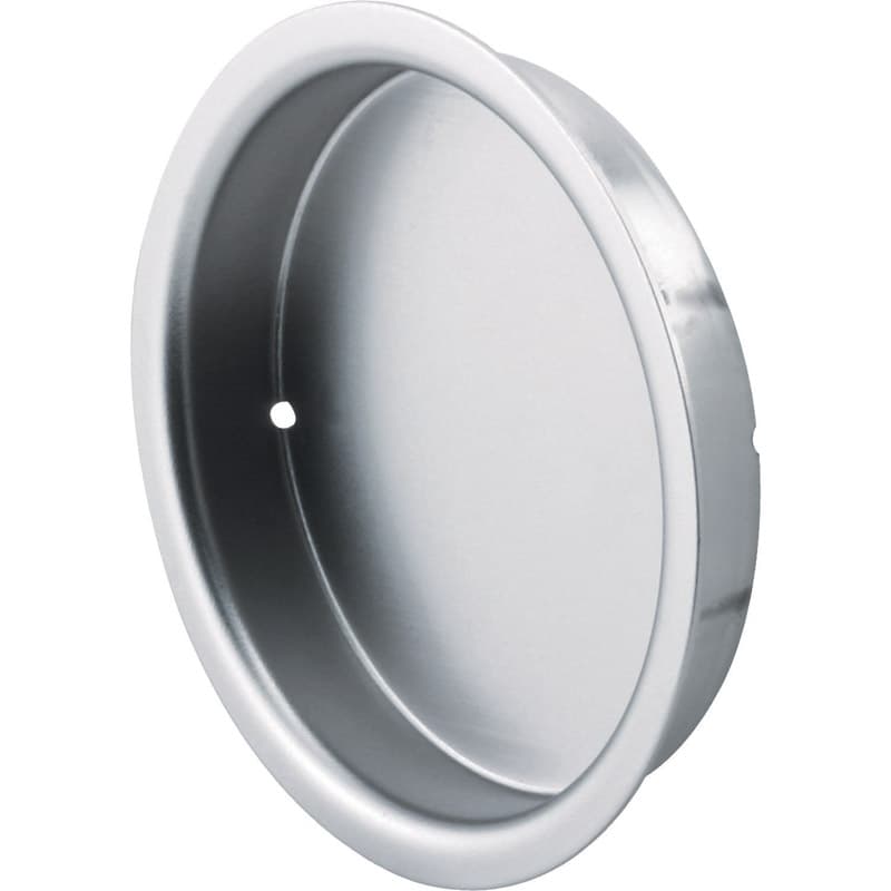 Prime-Line 2.13 in. L Satin Nickel Silver Steel Flush Mortise Finger Pull