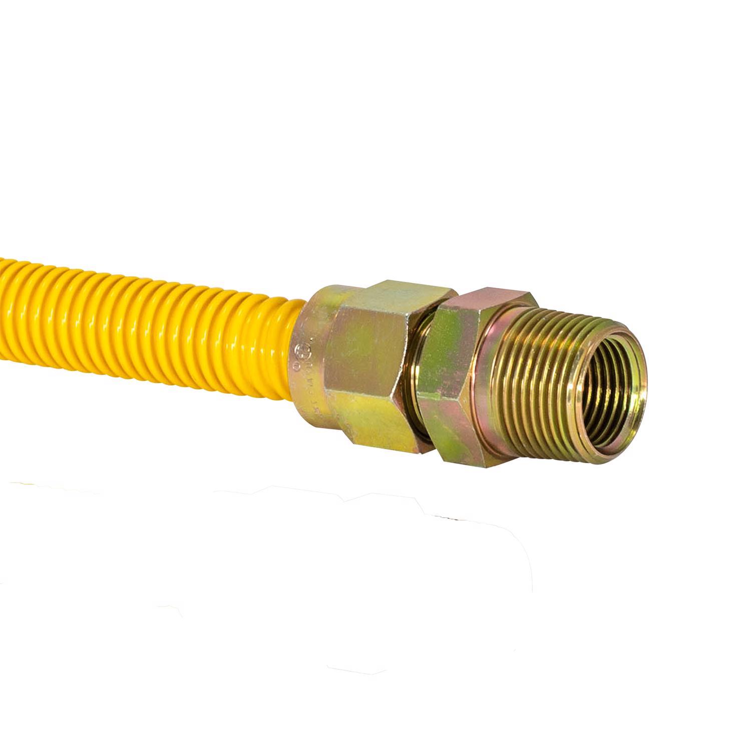 Eastman 3/4 in. MIP in. X 3/4 in. D FIP 36 in. Stainless Steel Gas Connector