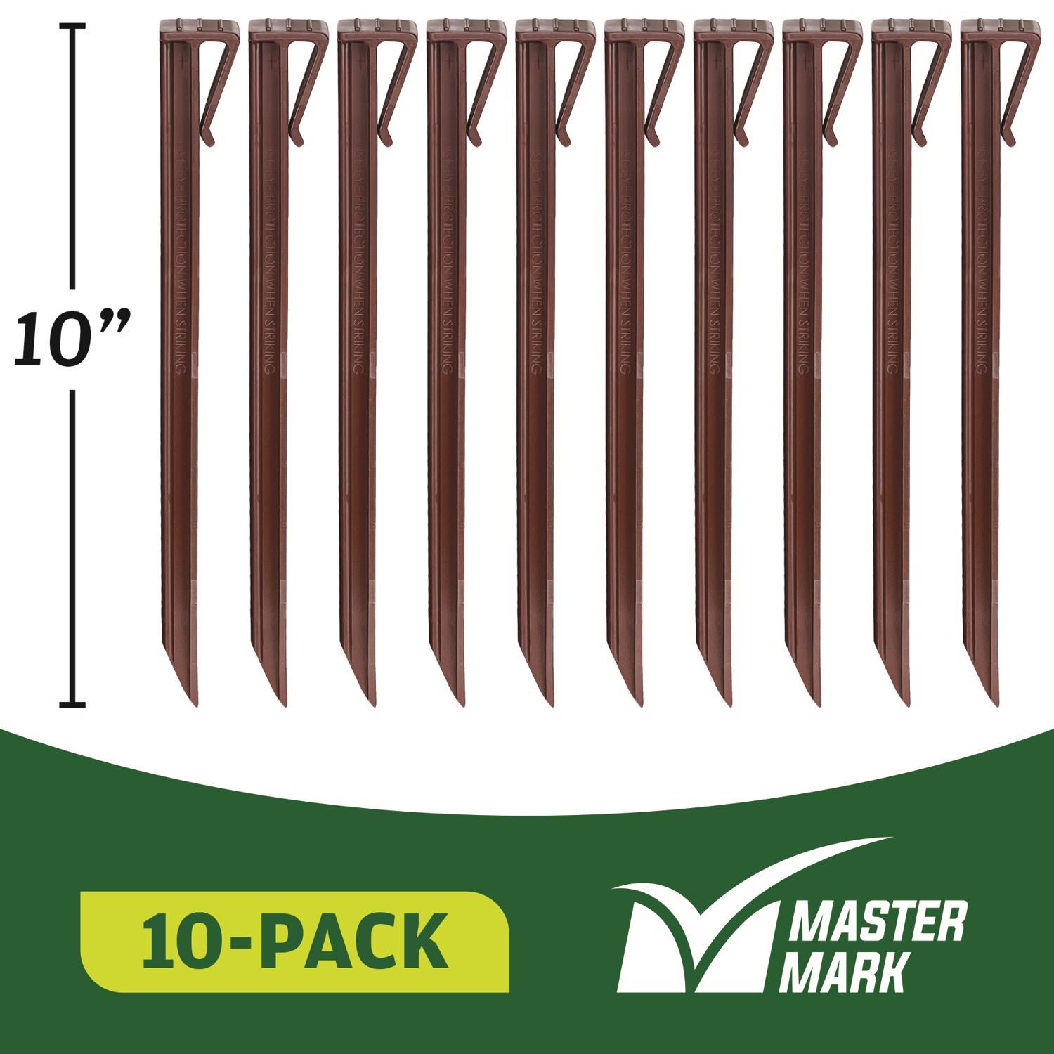 Master Mark Terrace Board 10 in. H Plastic Brown Stake Kit