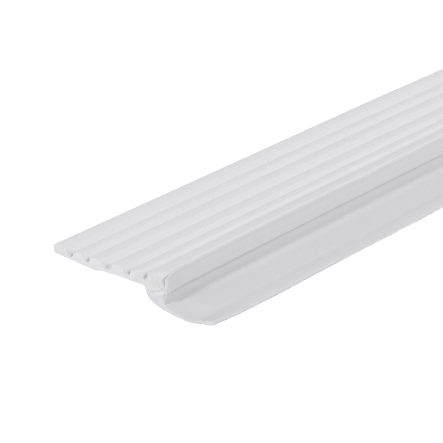 M-D Building Products White Vinyl Weatherstrip For Garage Doors 108 in. L X 0.25 in.