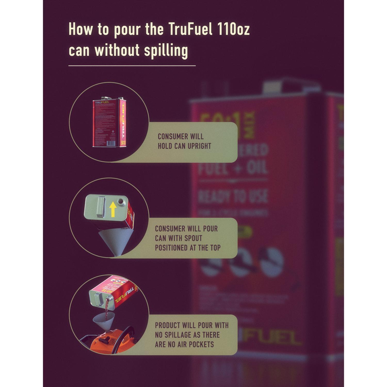 TruFuel Ethanol-Free 2-Cycle 50:1 Engineered Fuel and Oil 110 oz
