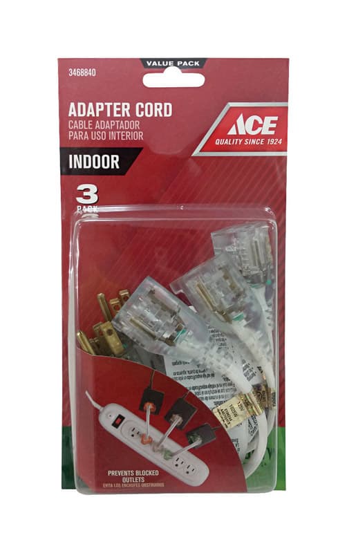 Ace 8 in. L Adapter Cord 16/3 SPT-2